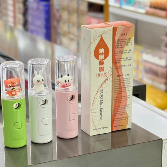 دستگاه بخور سرد جیبی عروسکی مناسب آبرسانی صورت در گرما نانو Nano Mist Sprayer