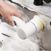 برس شستشو شارژی مدل Magic Brush مناسب سطوح سینک ظرفشویی، روشویی، اجاق گاز، سطوح سرامیکی، خودرو، فرش و مبلمان