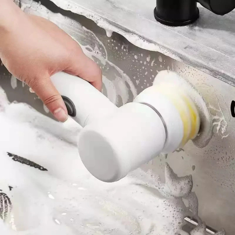 برس شستشو شارژی مدل Magic Brush مناسب سطوح سینک ظرفشویی، روشویی، اجاق گاز، سطوح سرامیکی، خودرو، فرش و مبلمان